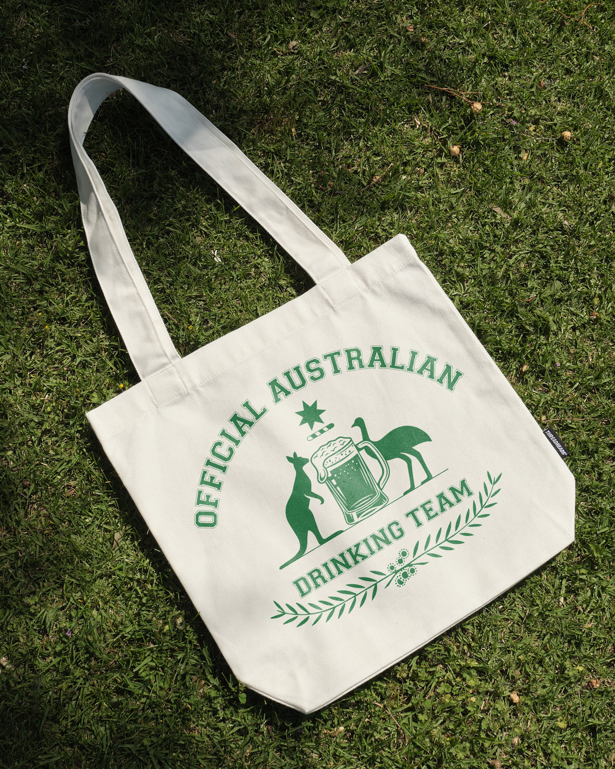 Australian Drinking Team Tote Bag - Official Design 100% Cotton Canvas