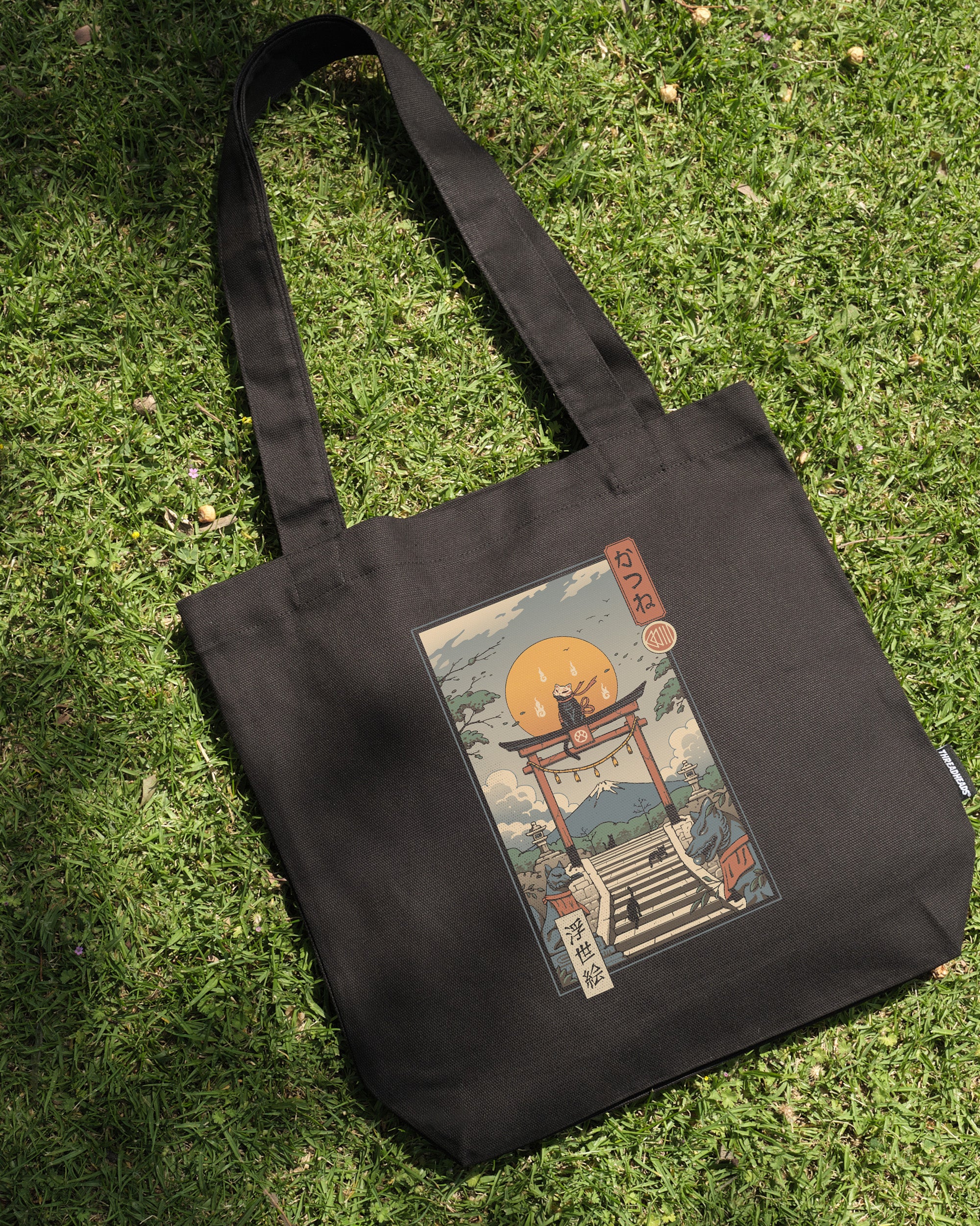 Catsune Inari Tote Bag - 100% Cotton Canvas by Vincent Trinidad