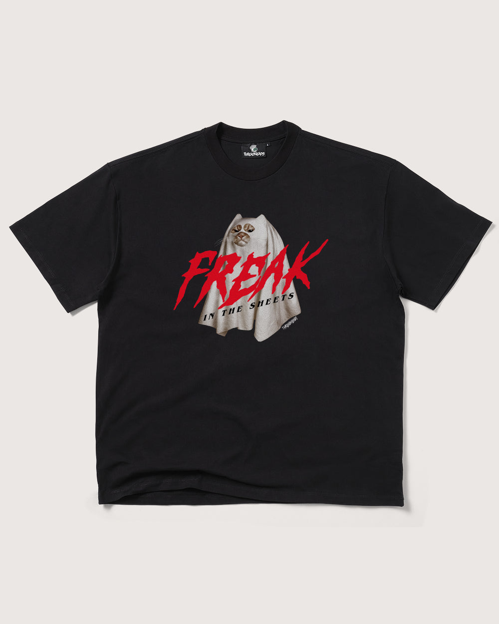 Freak in the Sheets Oversized Graphic Tee - Unisex 90s Boxy Fit 100% Combed Cotton