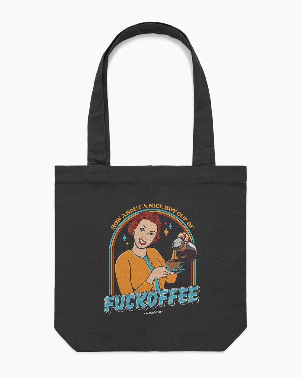 Fuckoffee Tote Bag - Premium 100% Cotton Canvas with Reinforced Straps