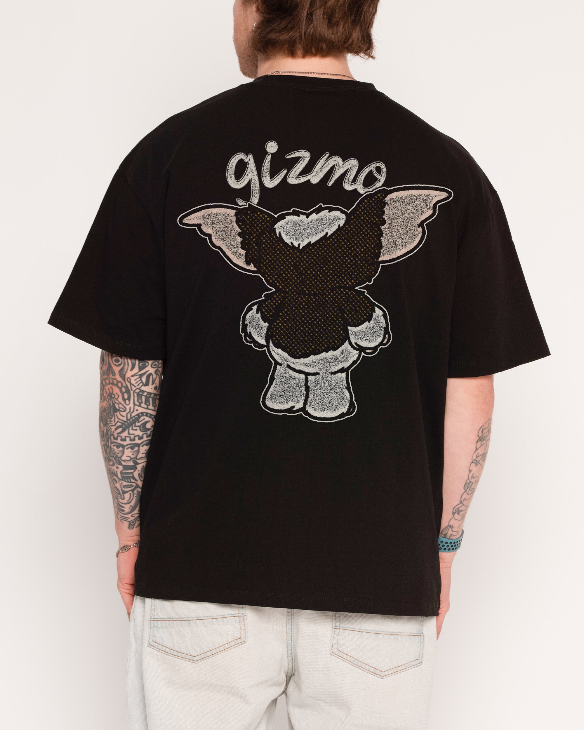 Gizmo Wave Oversized Graphic Tee - Gremlins Collab, Unisex, 100% Combed Cotton