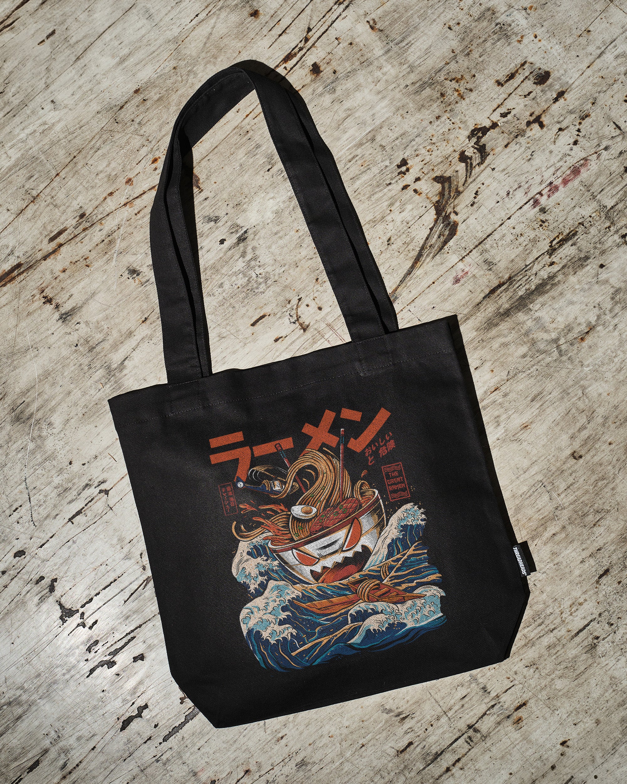 Great Ramen off Kanagawa Tote Bag - 100% Cotton Canvas