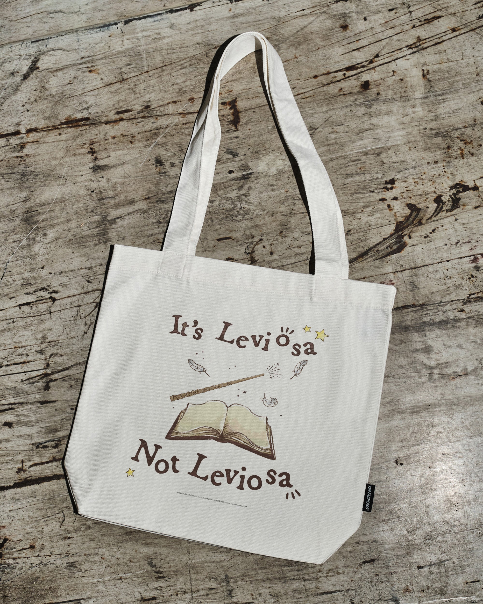 Harry Potter It's Leviosa Not Leviosa Tote Bag 100% Cotton Canvas