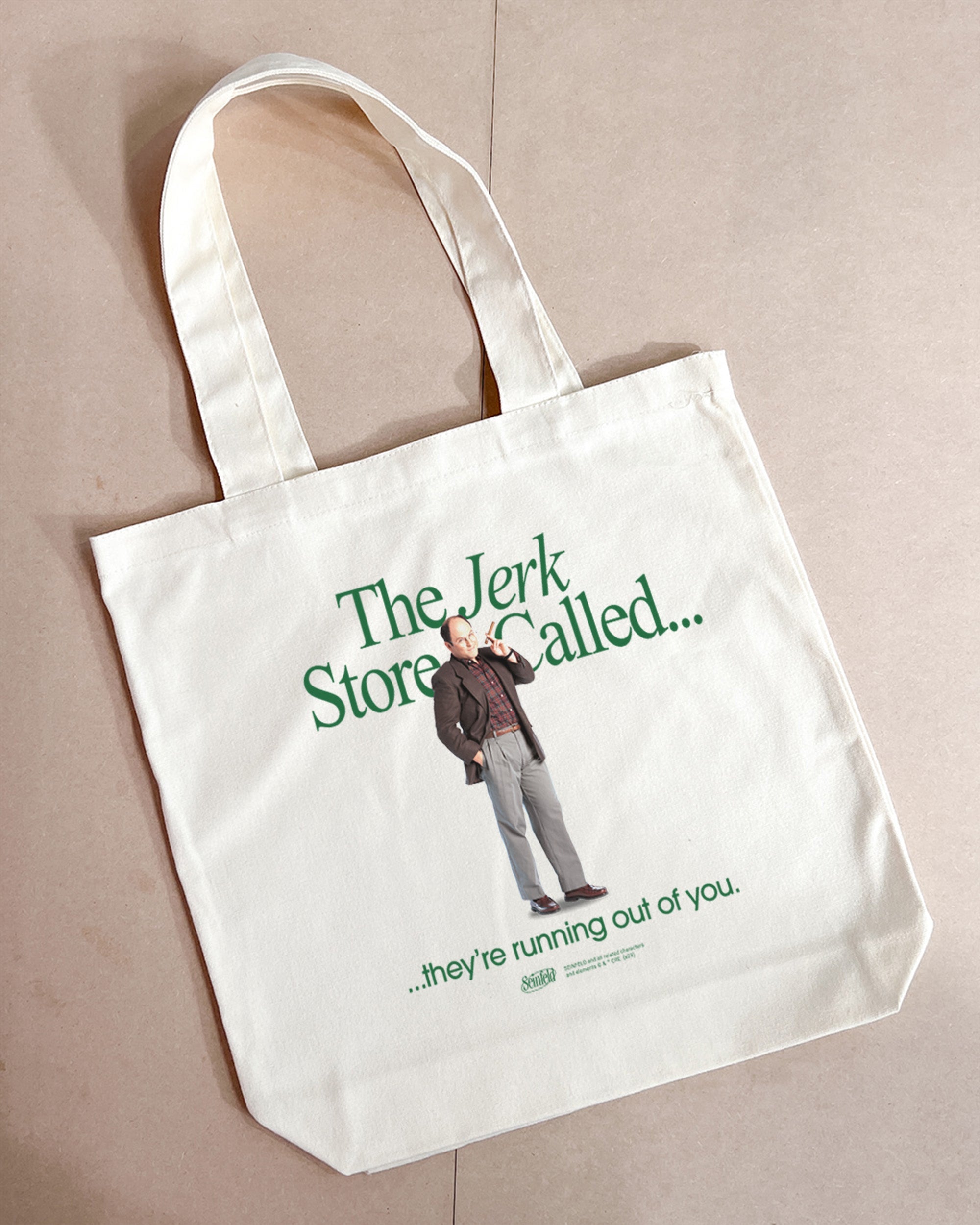 Jerk Store Tote Bag Seinfeld Official Collab 100% Cotton Canvas