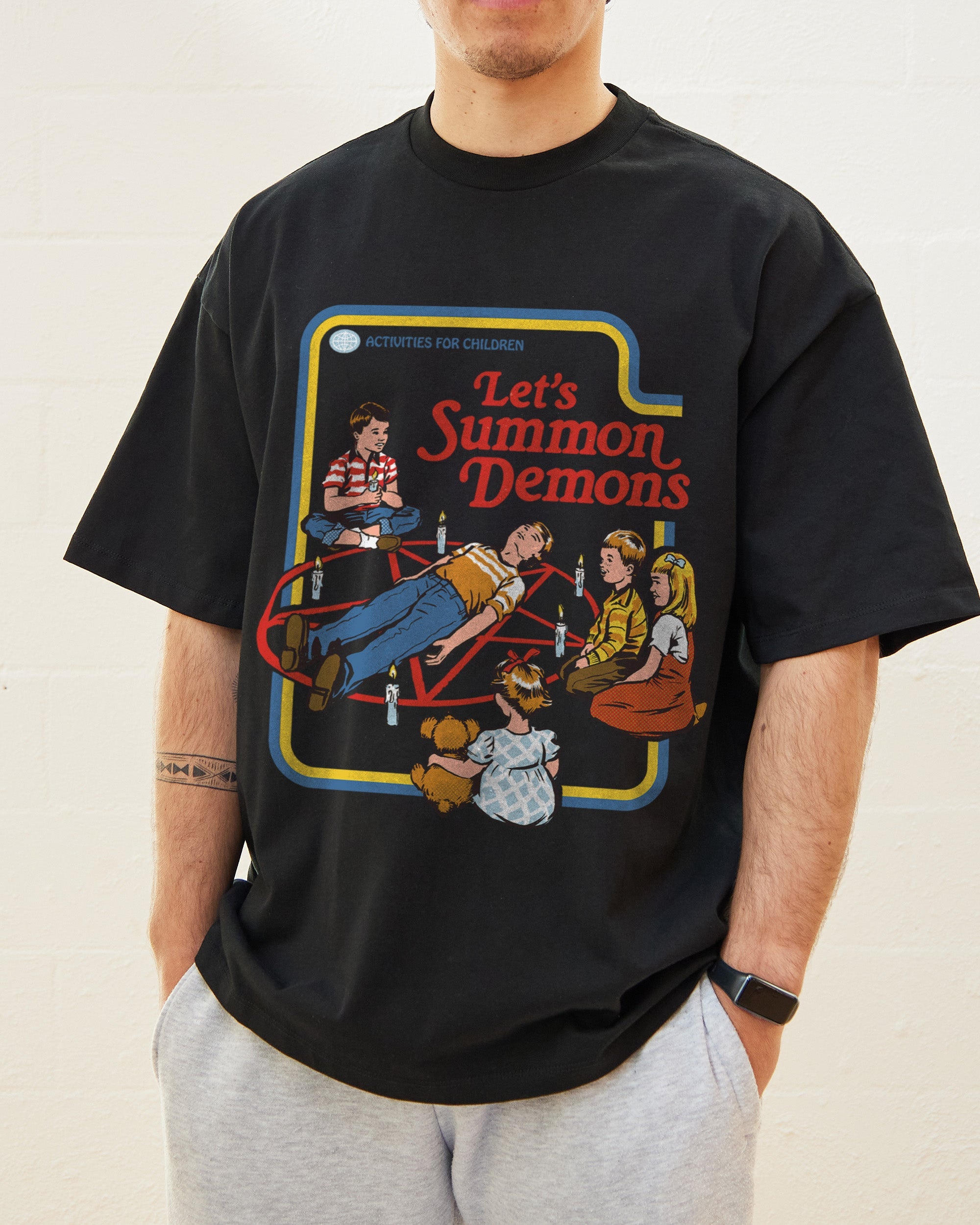 Let's Summon Demons Oversized Graphic Tee - Unisex 100% Combed Cotton