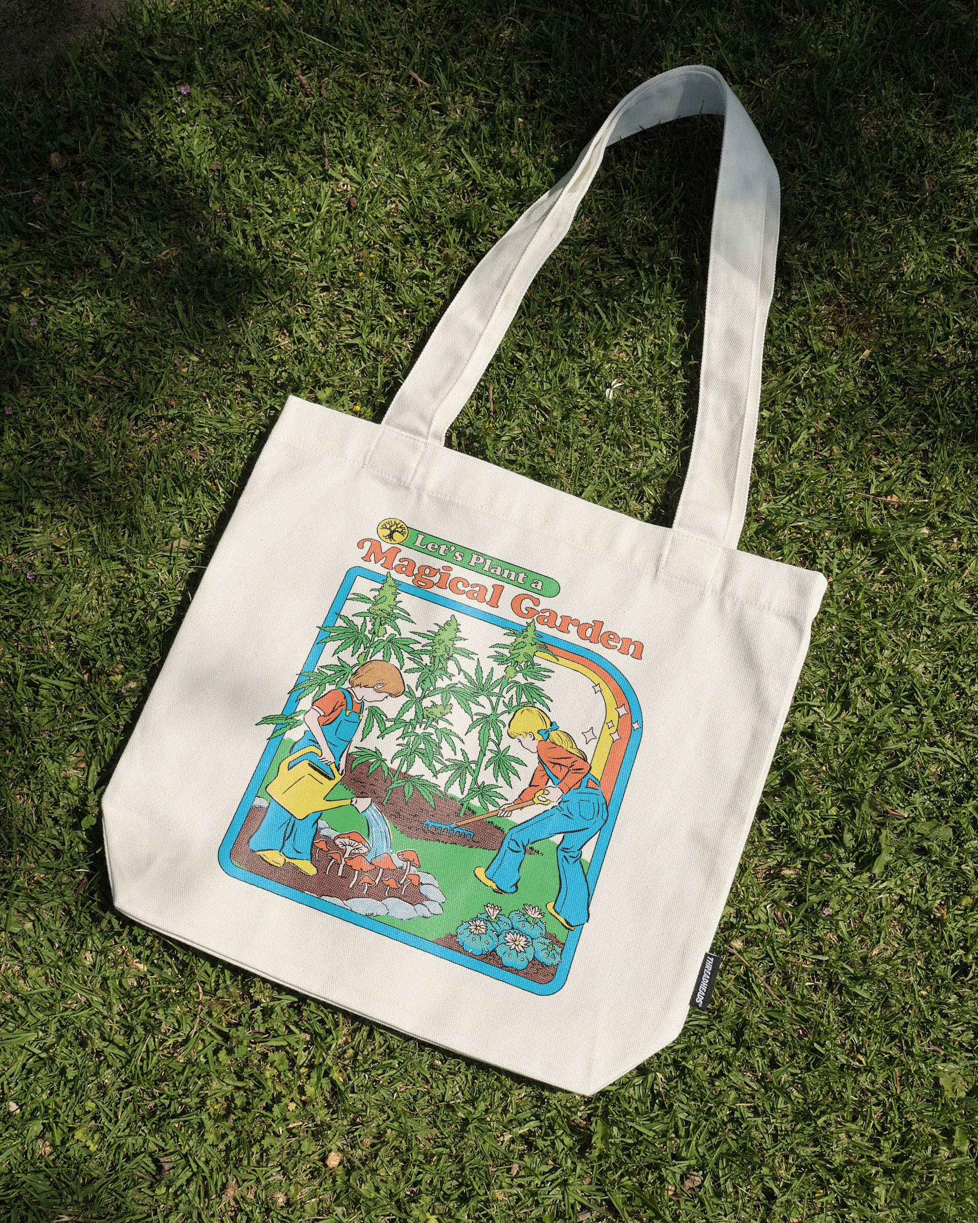 Magical Garden Tote Bag by Steven Rhodes - Premium 100% Cotton Canvas