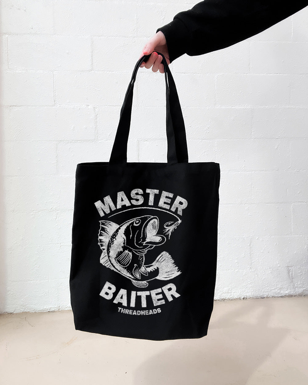Master Baiter Tote Bag - Premium 100% Cotton Canvas with Reinforced Straps