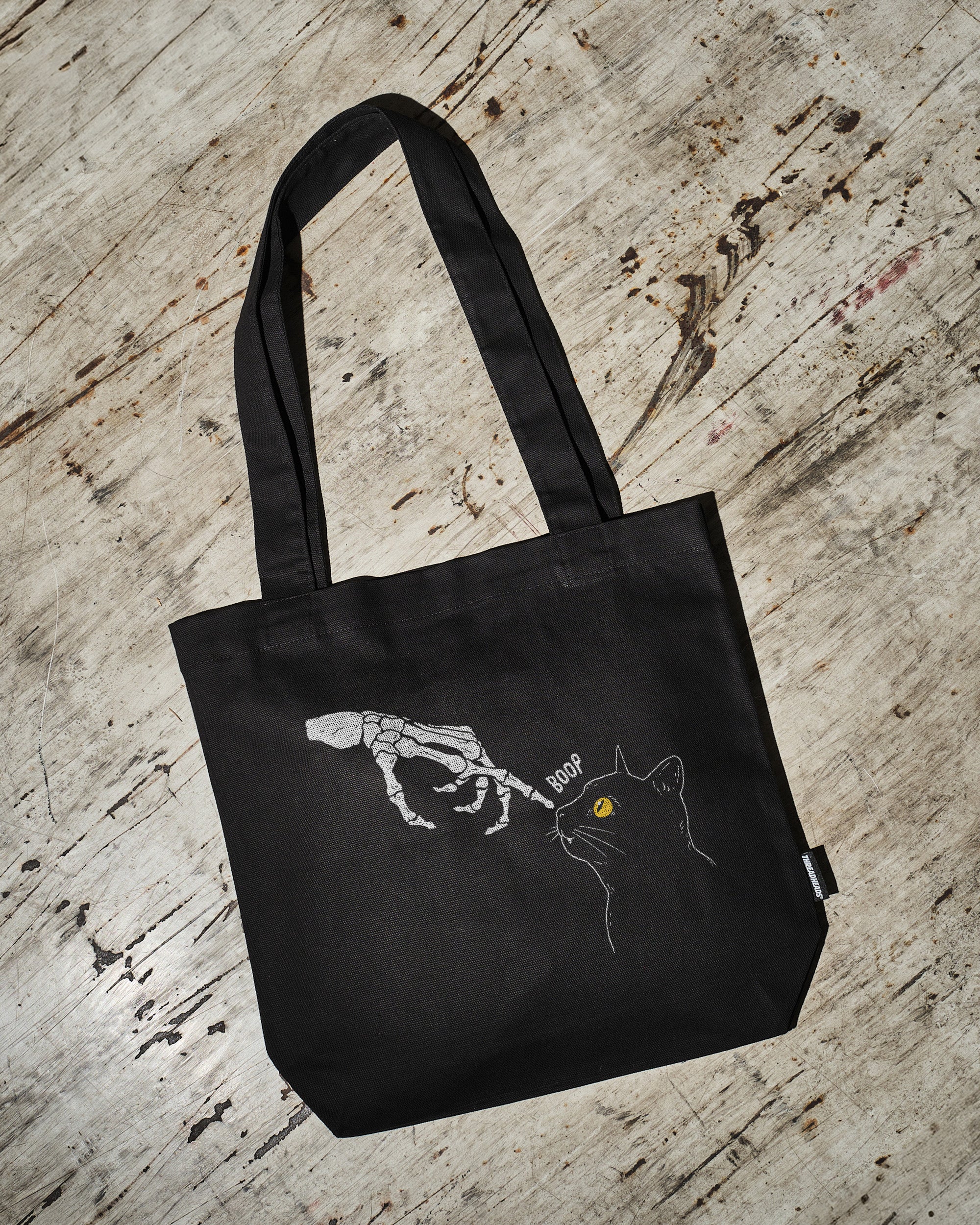 Spooky Boop Tote Bag - Cotton Canvas with Reinforced Straps by DinoMike