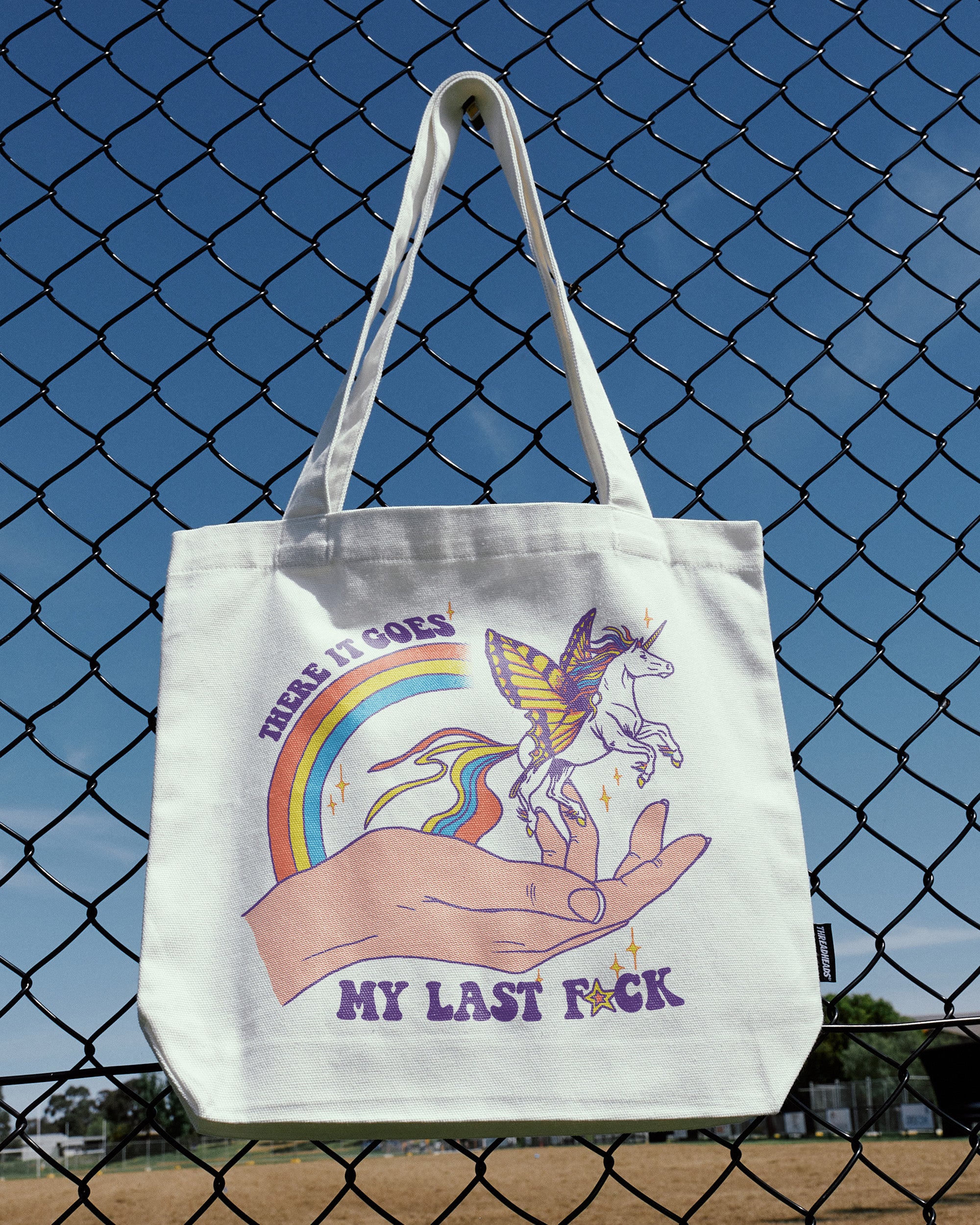 There It Goes Tote Bag by Hillary White Rabbit - Premium 100% Cotton Canvas