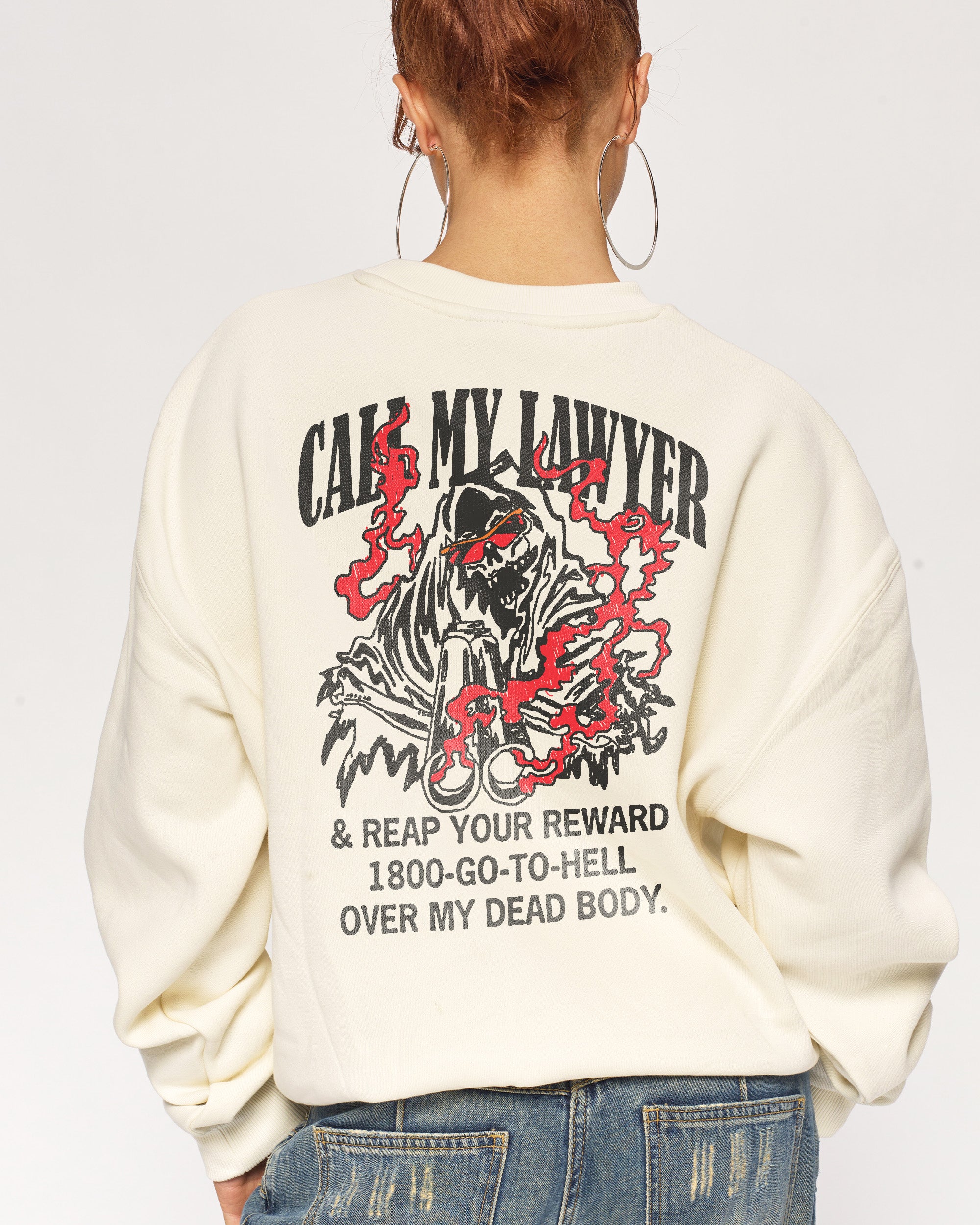 Call My Lawyer Reaper Edition Unisex Sweatshirt - Premium Cotton Poly Blend