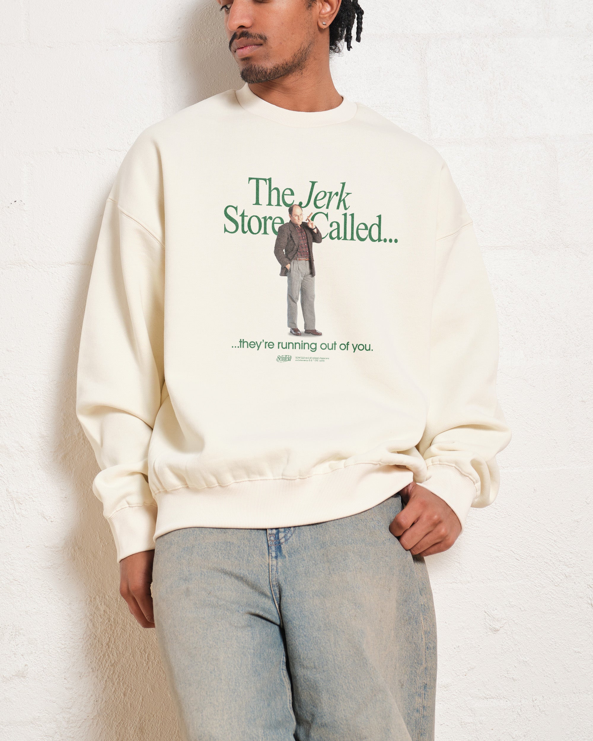 Jerk Store Sweatshirt Seinfeld Official Unisex Graphic Print 80% Cotton