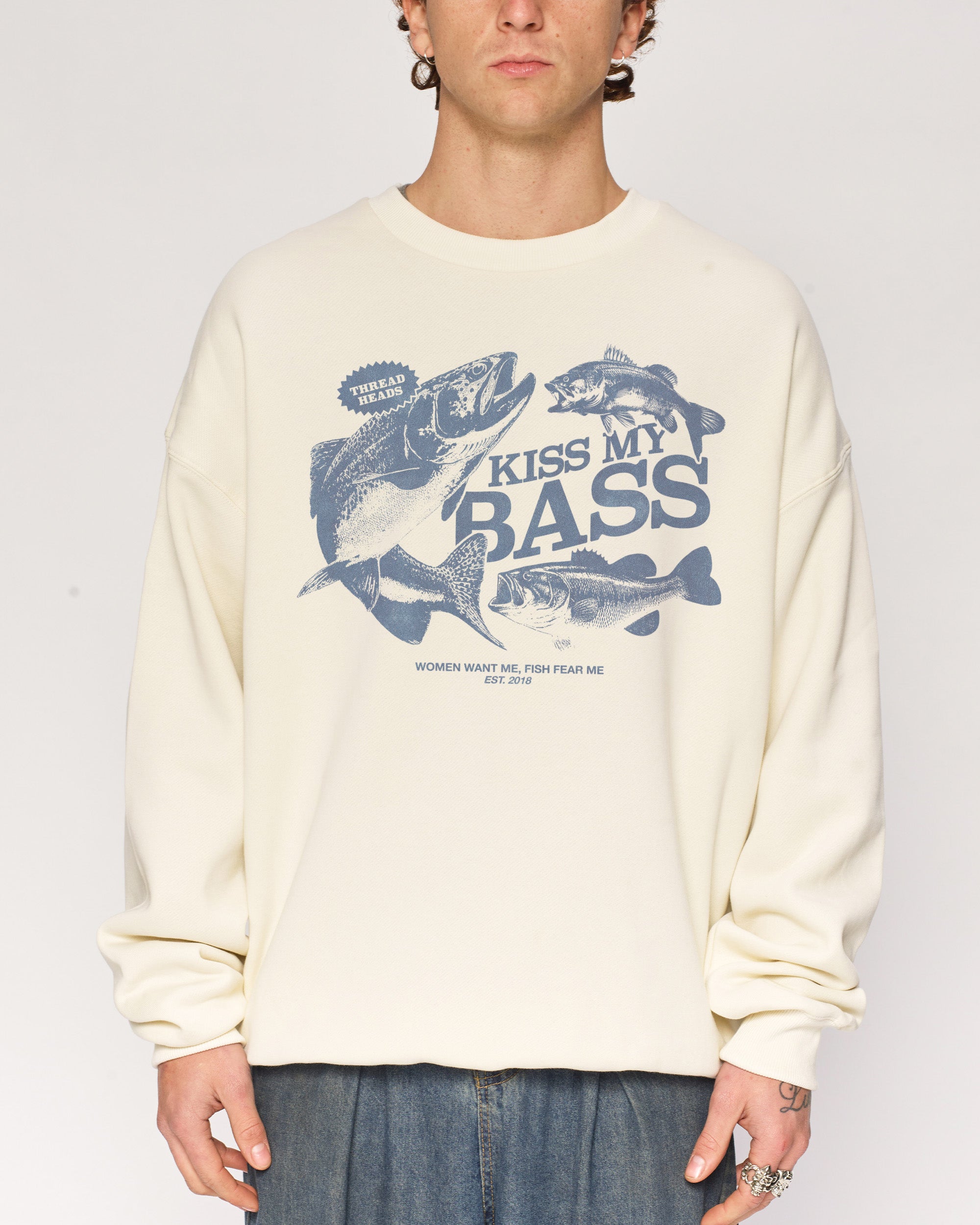 Kiss My Bass Unisex Graphic Sweatshirt - Premium Cotton Poly Blend
