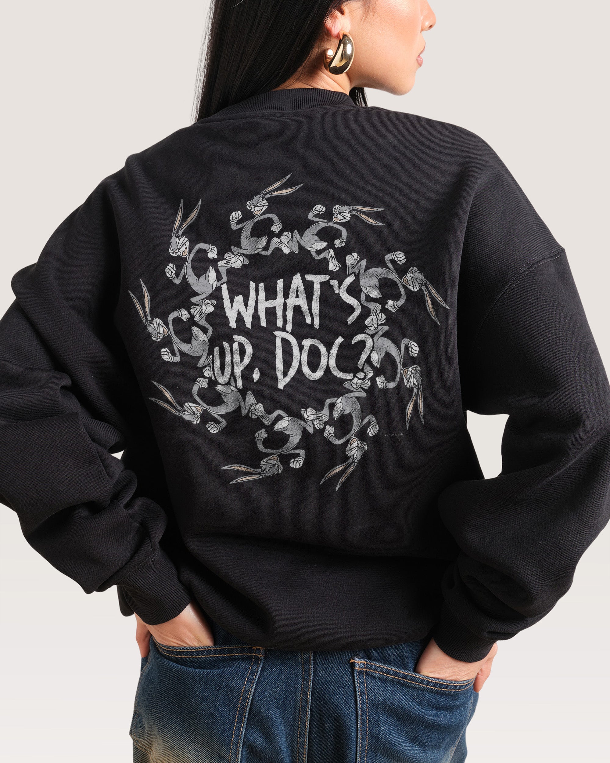 What's up, Doc? Looney Tunes Unisex Graphic Sweatshirt 340gsm Cotton-Poly Blend